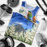 El Salvador Torogoz Bird Men Tank Top Divine Savior Monument Volcano Flor De Izote Art