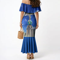 El Salvador Torogoz Bird Mermaid Dress Divine Savior Monument Volcano Flor De Izote Art