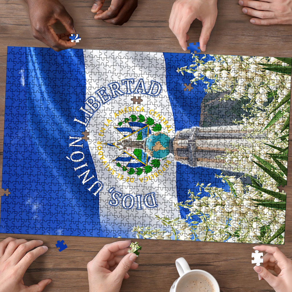 El Salvador Torogoz Bird Puzzle Divine Savior Monument Volcano Flor De Izote Art