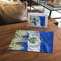 El Salvador Torogoz Bird Puzzle Divine Savior Monument Volcano Flor De Izote Art