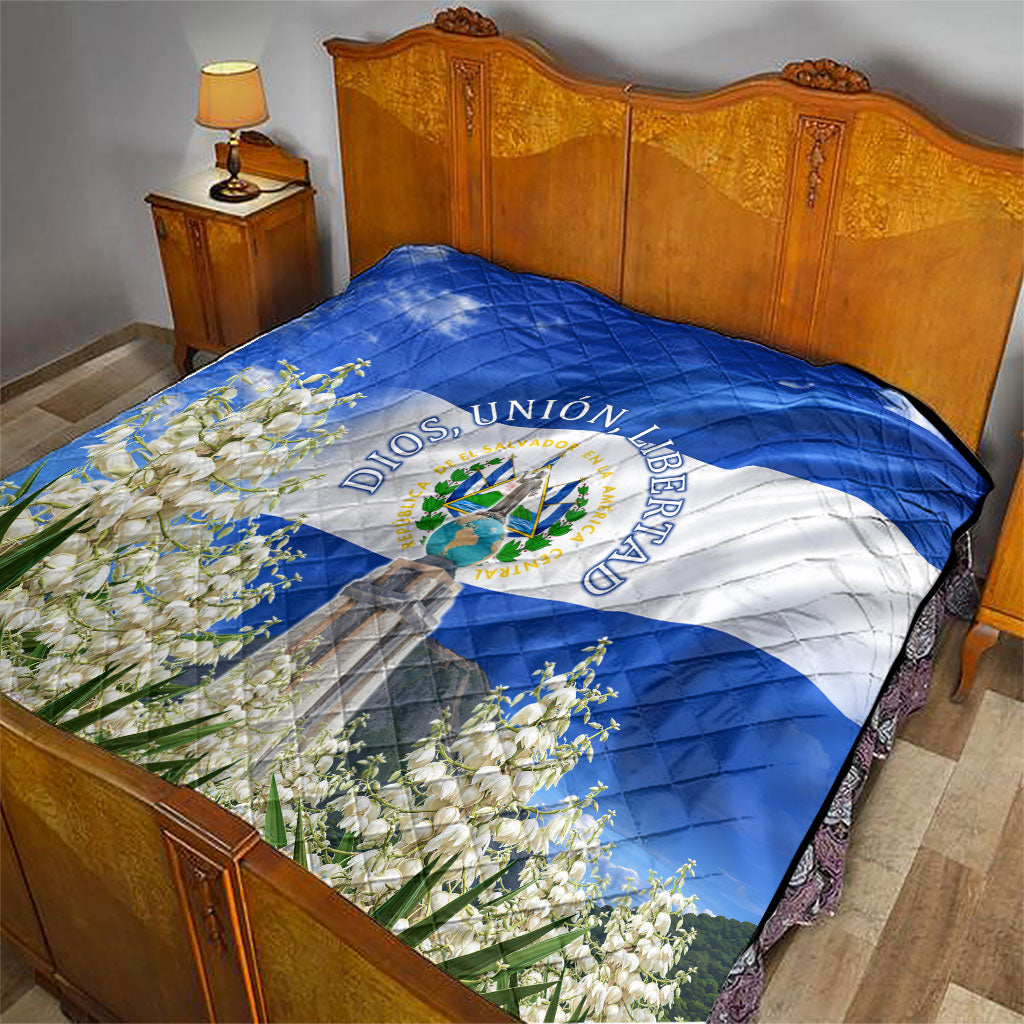 El Salvador Torogoz Bird Quilt Divine Savior Monument Volcano Flor De Izote Art