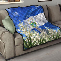 El Salvador Torogoz Bird Quilt Divine Savior Monument Volcano Flor De Izote Art