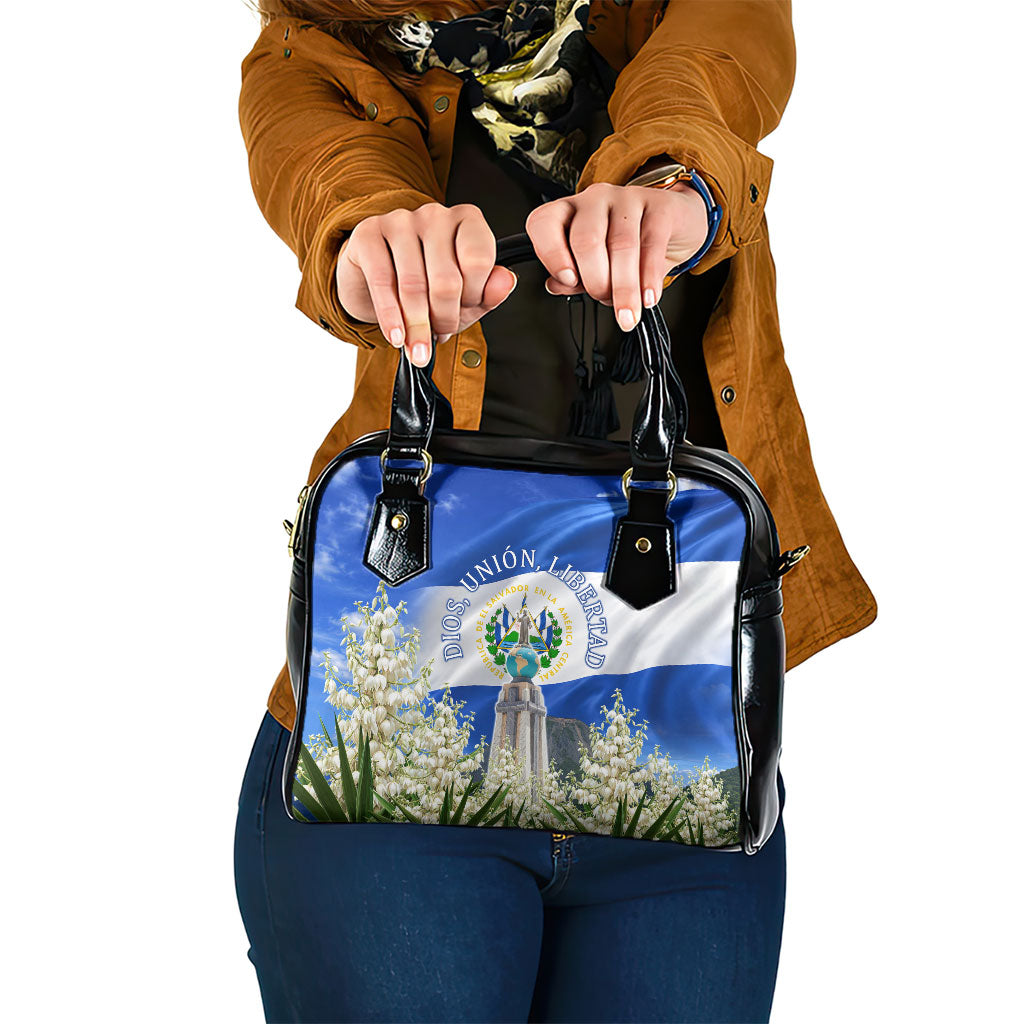 El Salvador Torogoz Bird Shoulder Handbag Divine Savior Monument Volcano Flor De Izote Art