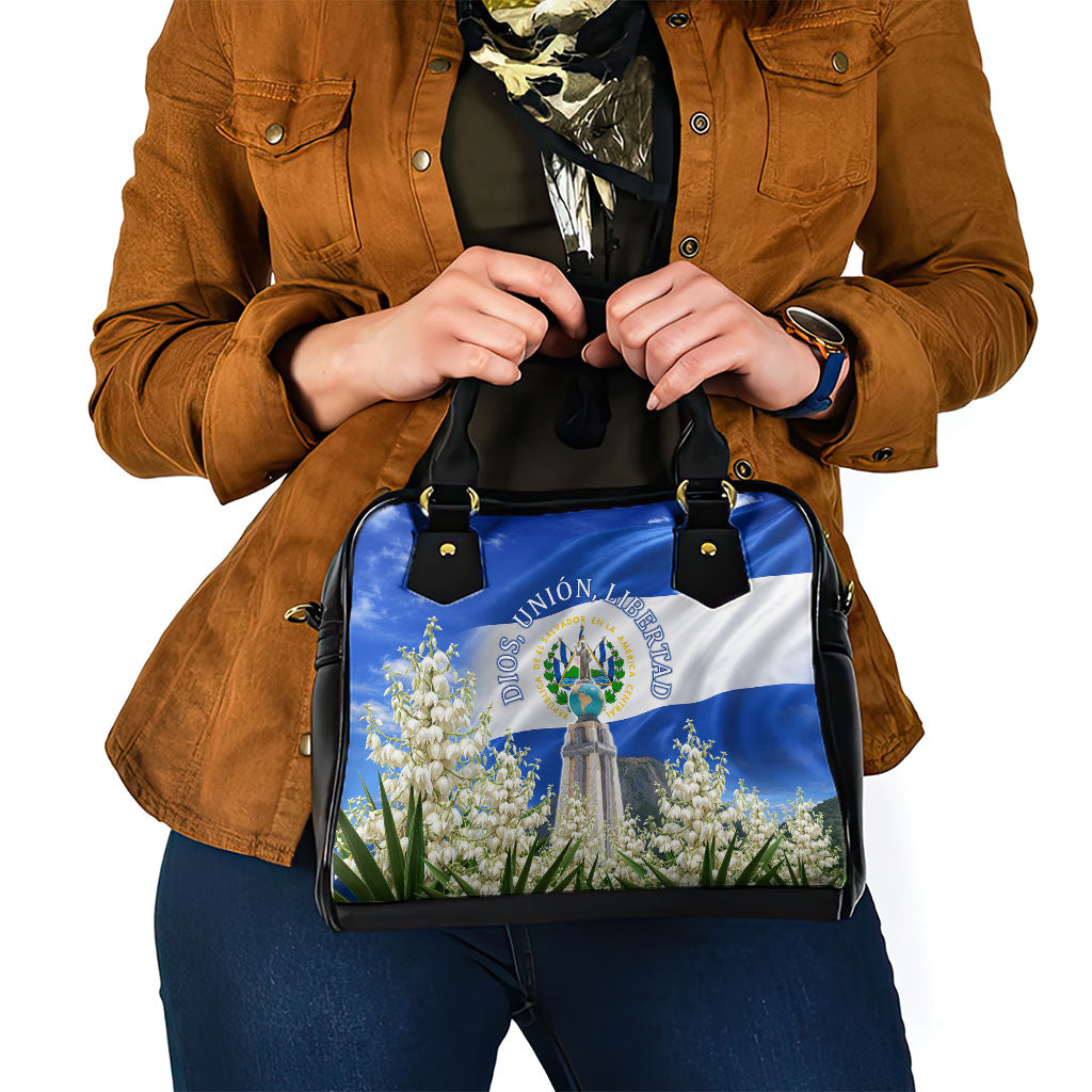 El Salvador Torogoz Bird Shoulder Handbag Divine Savior Monument Volcano Flor De Izote Art
