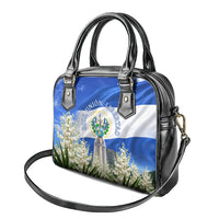 El Salvador Torogoz Bird Shoulder Handbag Divine Savior Monument Volcano Flor De Izote Art