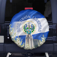El Salvador Torogoz Bird Spare Tire Cover Divine Savior Monument Volcano Flor De Izote Art