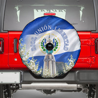 El Salvador Torogoz Bird Spare Tire Cover Divine Savior Monument Volcano Flor De Izote Art
