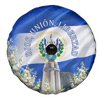 El Salvador Torogoz Bird Spare Tire Cover Divine Savior Monument Volcano Flor De Izote Art