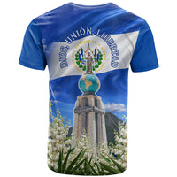 El Salvador Torogoz Bird T Shirt Divine Savior Monument Volcano Flor De Izote Art