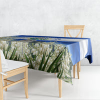 El Salvador Torogoz Bird Tablecloth Divine Savior Monument Volcano Flor De Izote Art