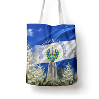 El Salvador Torogoz Bird Tote Bag Divine Savior Monument Volcano Flor De Izote Art