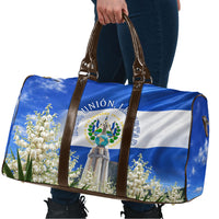 El Salvador Torogoz Bird Travel Bag Divine Savior Monument Volcano Flor De Izote Art