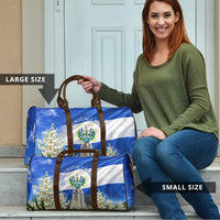 El Salvador Torogoz Bird Travel Bag Divine Savior Monument Volcano Flor De Izote Art