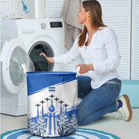 El Salvador Divine Savior Monument Laundry Basket Flor De Izote Coat Of Arms Fighter Jets Art