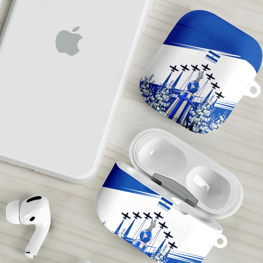 El Salvador Divine Savior Monument AirPods Case Flor De Izote Coat Of Arms Fighter Jets Art