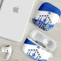 El Salvador Divine Savior Monument AirPods Case Flor De Izote Coat Of Arms Fighter Jets Art