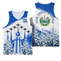 El Salvador Divine Savior Monument Basketball Jersey Flor De Izote Coat Of Arms Fighter Jets Art