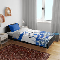 El Salvador Divine Savior Monument Bedding Set Flor De Izote Coat Of Arms Fighter Jets Art