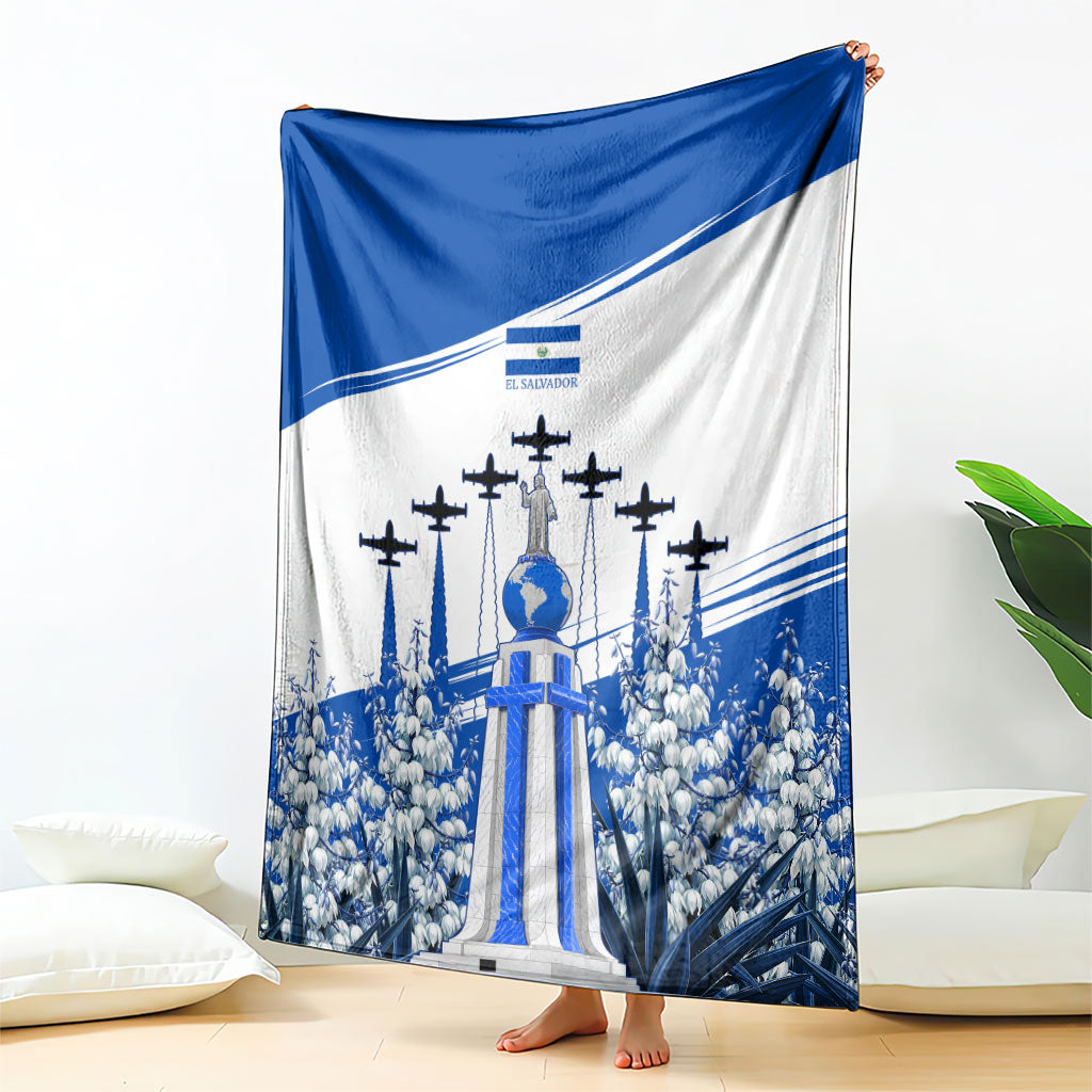 El Salvador Divine Savior Monument Blanket Flor De Izote Coat Of Arms Fighter Jets Art