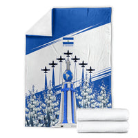 El Salvador Divine Savior Monument Blanket Flor De Izote Coat Of Arms Fighter Jets Art