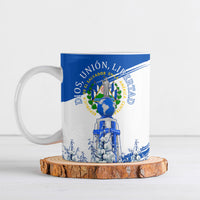 El Salvador Divine Savior Monument Ceramic Mug Flor De Izote Coat Of Arms Fighter Jets Art