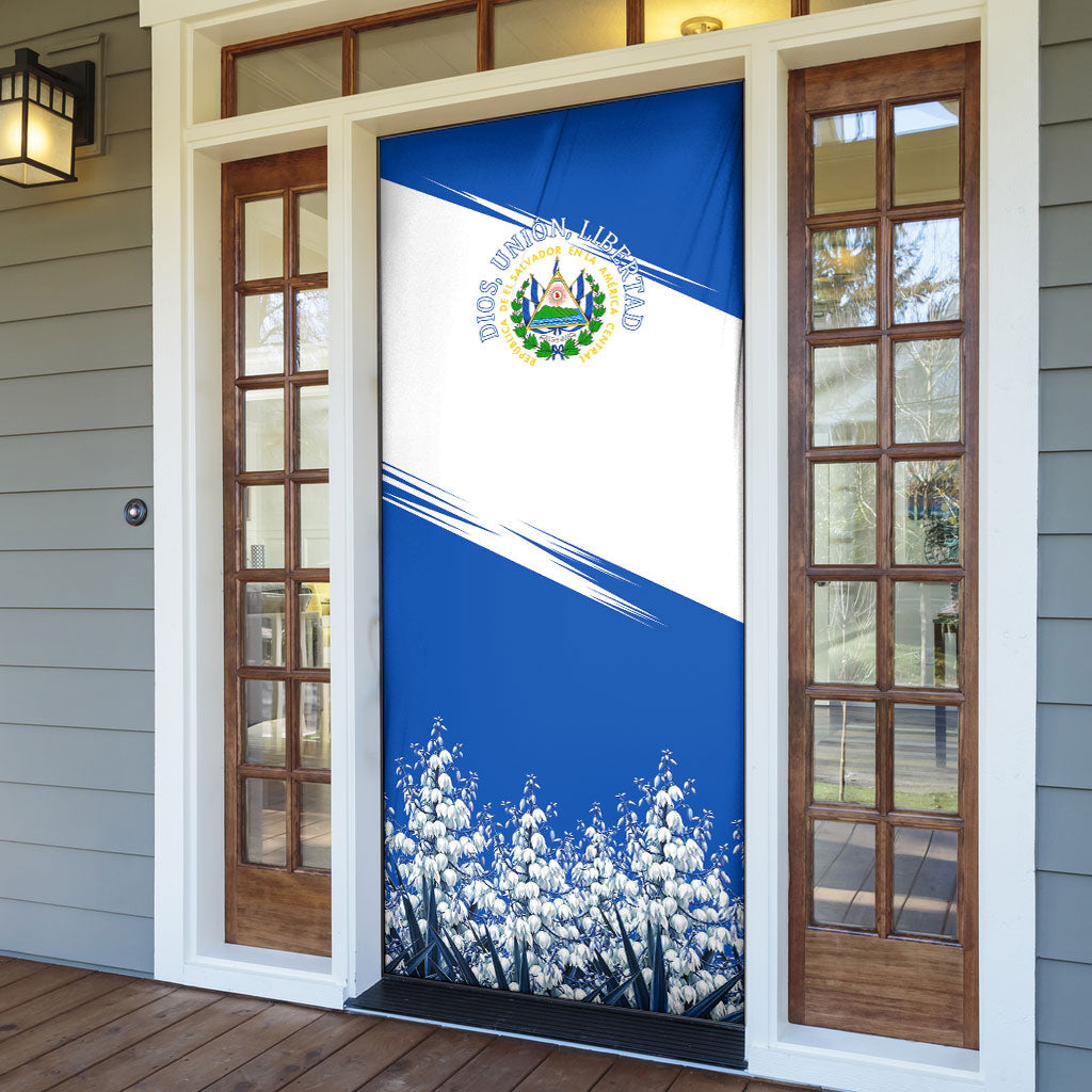 El Salvador Divine Savior Monument Door Cover Flor De Izote Coat Of Arms Fighter Jets Art