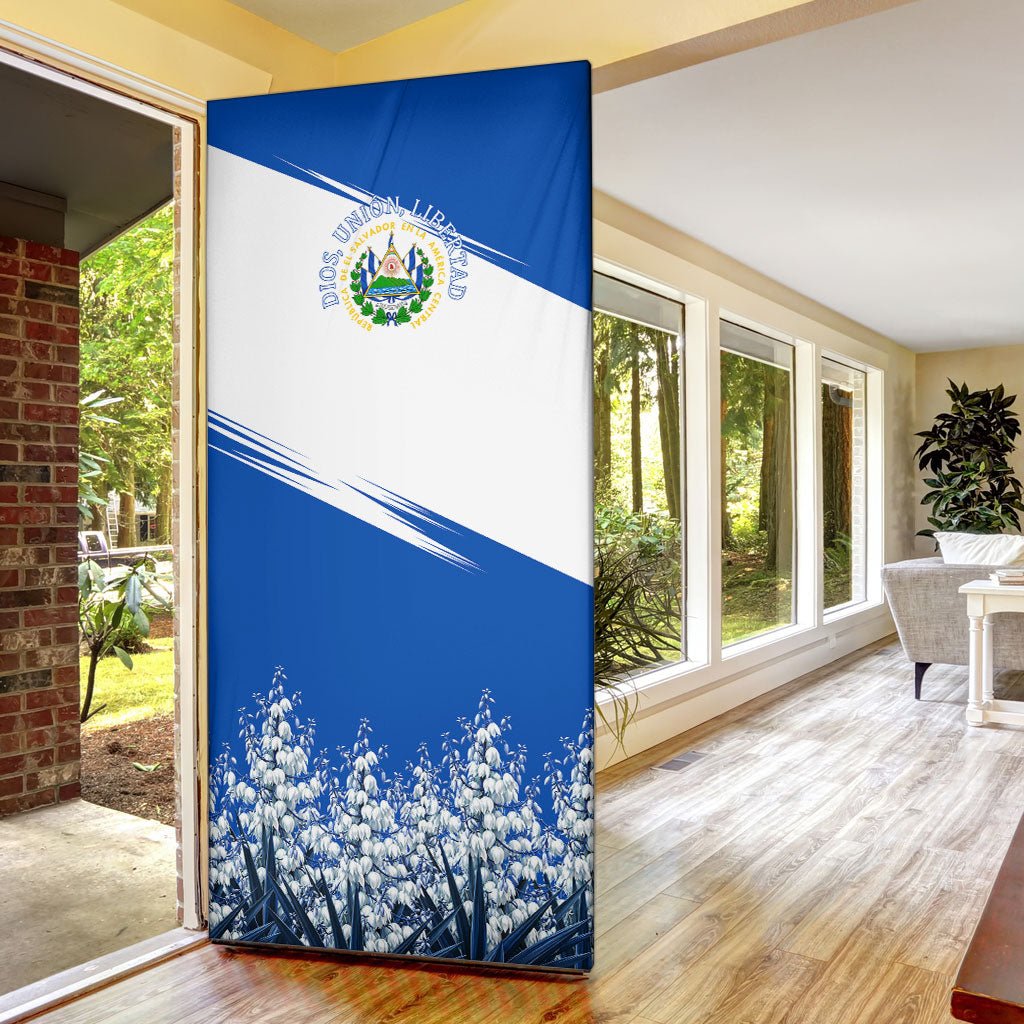 El Salvador Divine Savior Monument Door Cover Flor De Izote Coat Of Arms Fighter Jets Art
