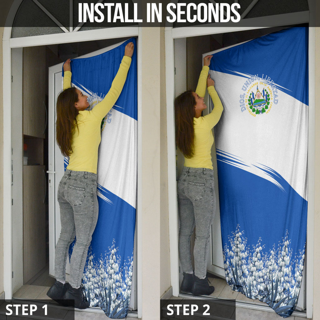 El Salvador Divine Savior Monument Door Cover Flor De Izote Coat Of Arms Fighter Jets Art