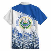 El Salvador Divine Savior Monument Hawaiian Shirt Flor De Izote Coat Of Arms Fighter Jets Art