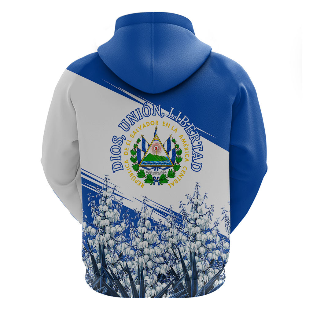 El Salvador Divine Savior Monument Hoodie Flor De Izote Coat Of Arms Fighter Jets Art