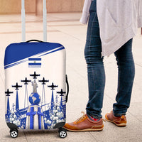 El Salvador Divine Savior Monument Luggage Cover Flor De Izote Coat Of Arms Fighter Jets Art