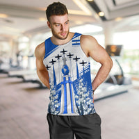El Salvador Divine Savior Monument Men Tank Top Flor De Izote Coat Of Arms Fighter Jets Art