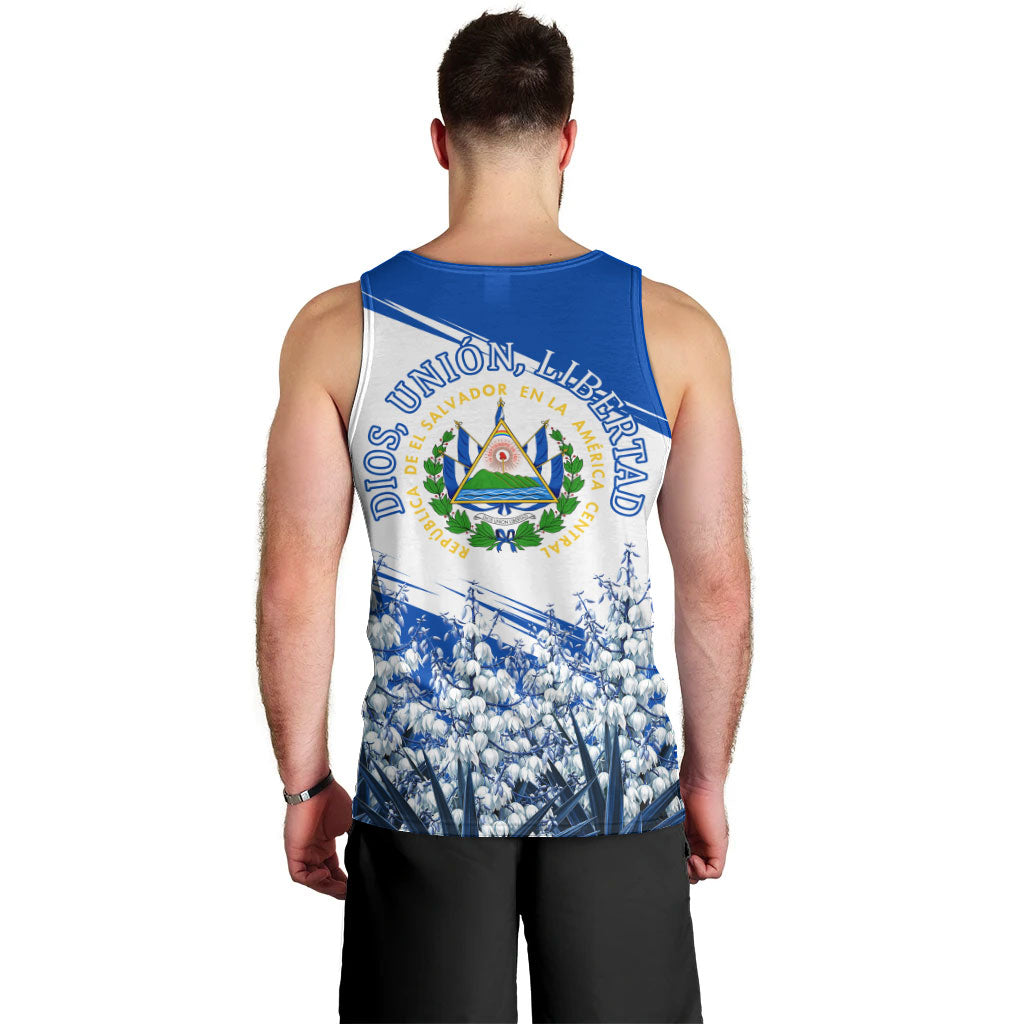El Salvador Divine Savior Monument Men Tank Top Flor De Izote Coat Of Arms Fighter Jets Art