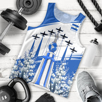 El Salvador Divine Savior Monument Men Tank Top Flor De Izote Coat Of Arms Fighter Jets Art