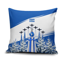 El Salvador Divine Savior Monument Pillow Cover Flor De Izote Coat Of Arms Fighter Jets Art