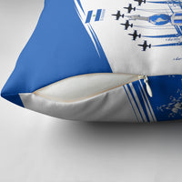 El Salvador Divine Savior Monument Pillow Cover Flor De Izote Coat Of Arms Fighter Jets Art
