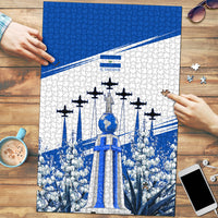 El Salvador Divine Savior Monument Puzzle Flor De Izote Coat Of Arms Fighter Jets Art