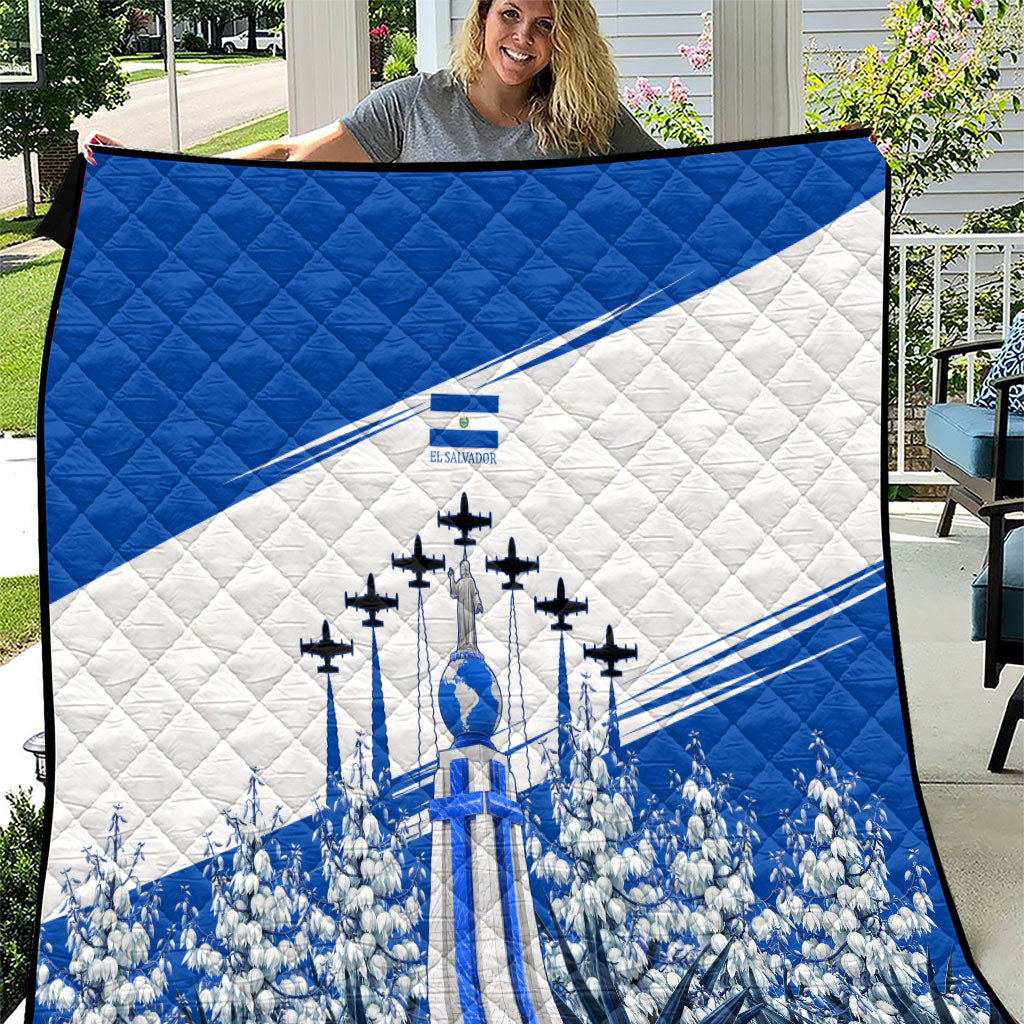El Salvador Divine Savior Monument Quilt Flor De Izote Coat Of Arms Fighter Jets Art