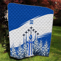 El Salvador Divine Savior Monument Quilt Flor De Izote Coat Of Arms Fighter Jets Art