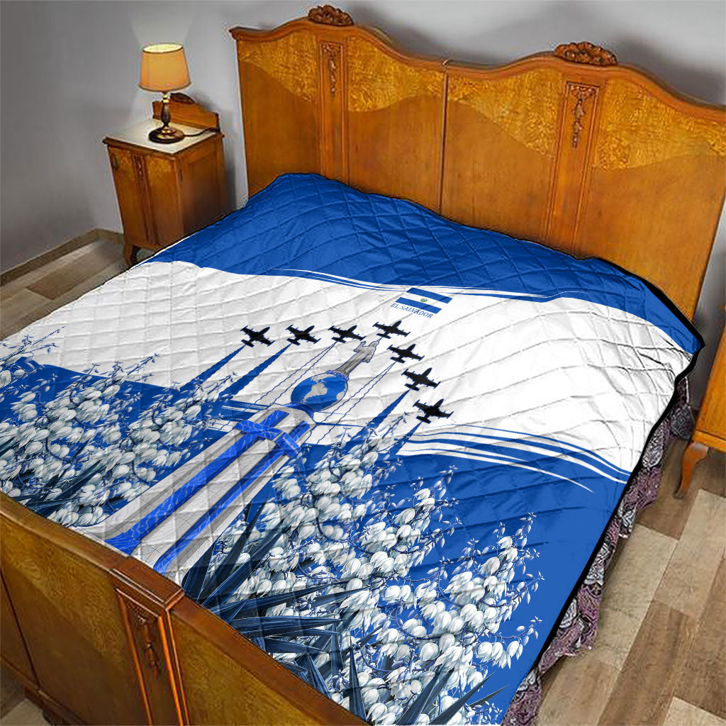 El Salvador Divine Savior Monument Quilt Flor De Izote Coat Of Arms Fighter Jets Art