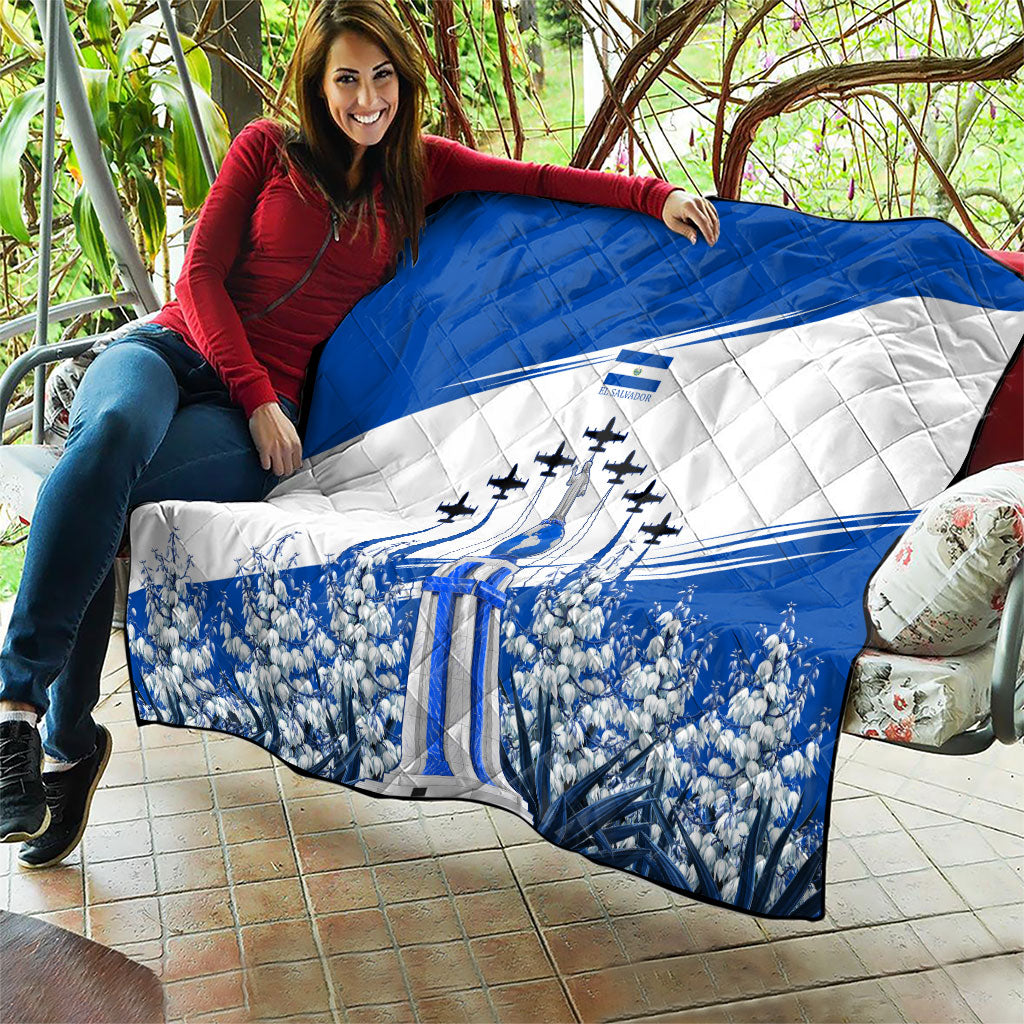 El Salvador Divine Savior Monument Quilt Flor De Izote Coat Of Arms Fighter Jets Art