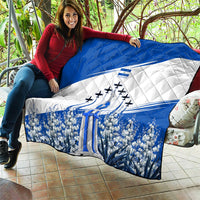 El Salvador Divine Savior Monument Quilt Flor De Izote Coat Of Arms Fighter Jets Art