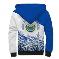 El Salvador Divine Savior Monument Sherpa Hoodie Flor De Izote Coat Of Arms Fighter Jets Art