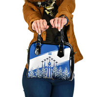 El Salvador Divine Savior Monument Shoulder Handbag Flor De Izote Coat Of Arms Fighter Jets Art