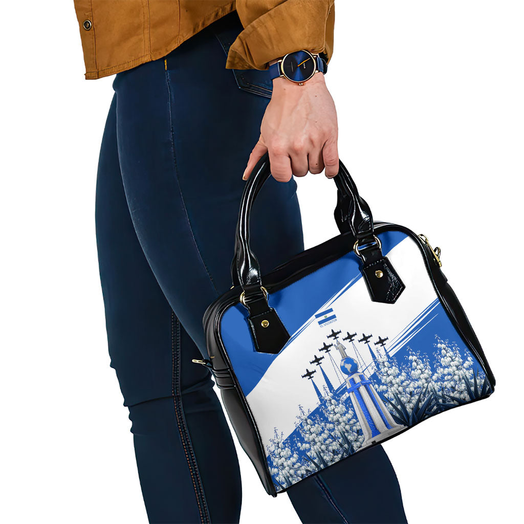El Salvador Divine Savior Monument Shoulder Handbag Flor De Izote Coat Of Arms Fighter Jets Art
