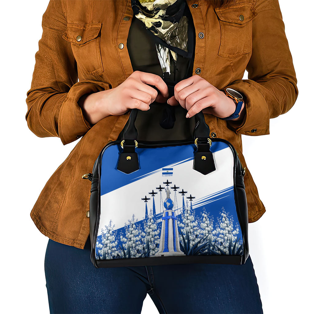 El Salvador Divine Savior Monument Shoulder Handbag Flor De Izote Coat Of Arms Fighter Jets Art