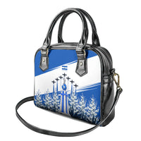 El Salvador Divine Savior Monument Shoulder Handbag Flor De Izote Coat Of Arms Fighter Jets Art