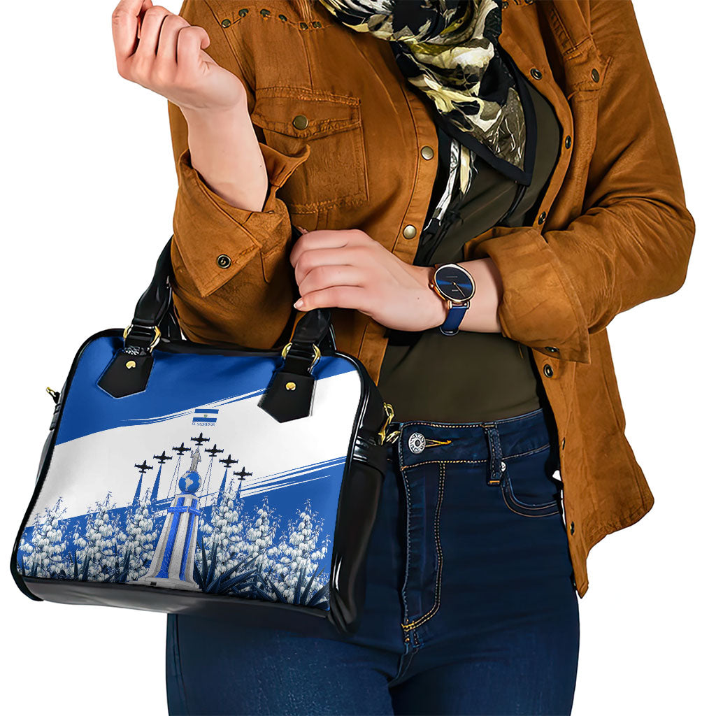 El Salvador Divine Savior Monument Shoulder Handbag Flor De Izote Coat Of Arms Fighter Jets Art