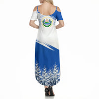 El Salvador Divine Savior Monument Summer Maxi Dress Flor De Izote Coat Of Arms Fighter Jets Art