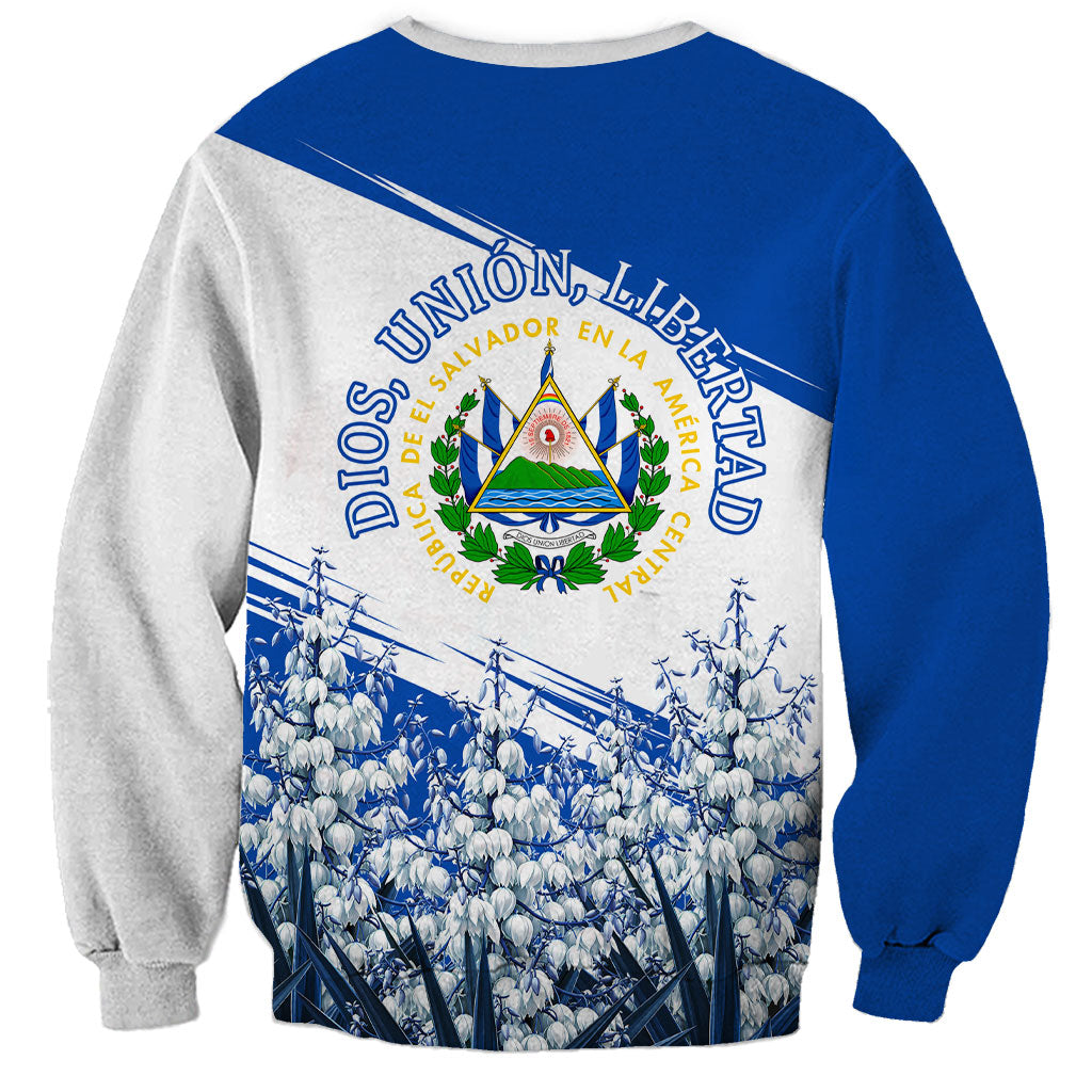 El Salvador Divine Savior Monument Sweatshirt Flor De Izote Coat Of Arms Fighter Jets Art